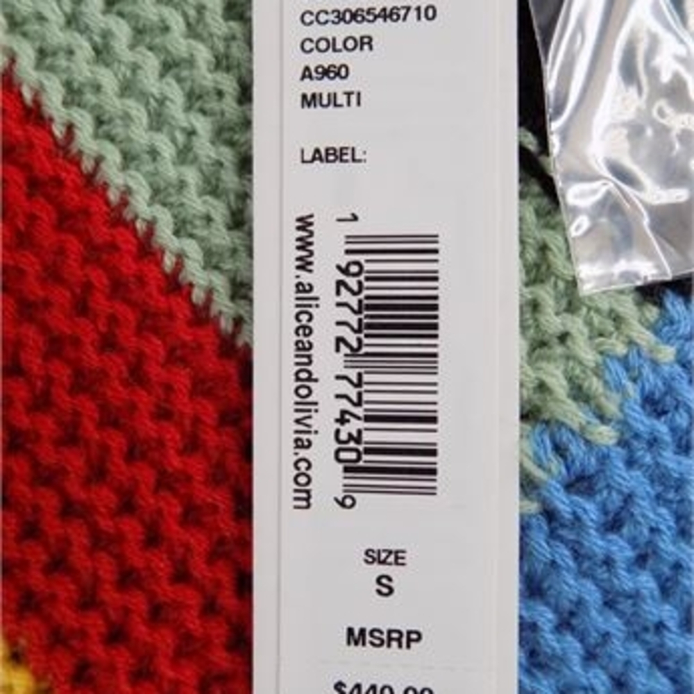NWT Alice + Olivia Multicolor Dress - Picture 9 of 10